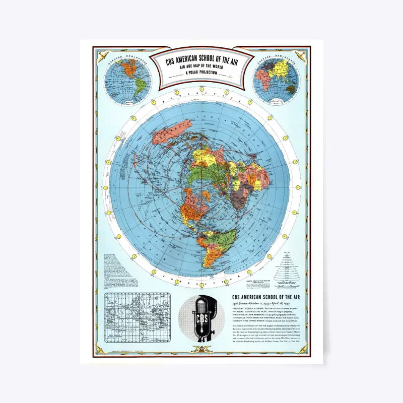 CBS American School Air Map 1943