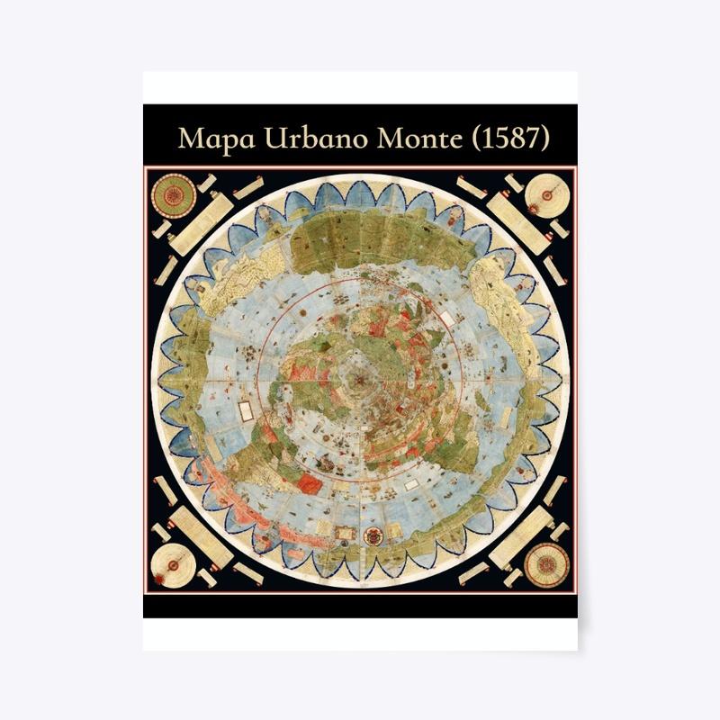 1587 Planisphere by Urbano Monte